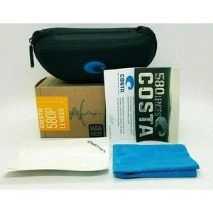 Costa Del Mar Whitetip Matte Grey/Blue Polarized-580P, 58 mm